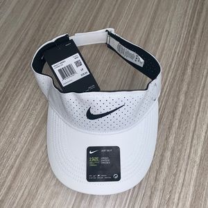 White Nike golf visor